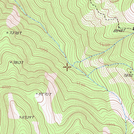 Topographic Map of Clover Creek, CA