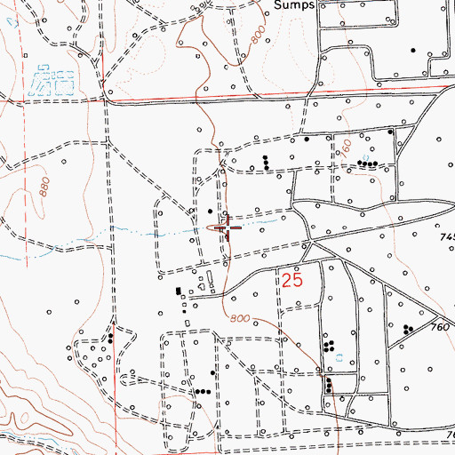 Topographic Map of Coalmine Canyon, CA