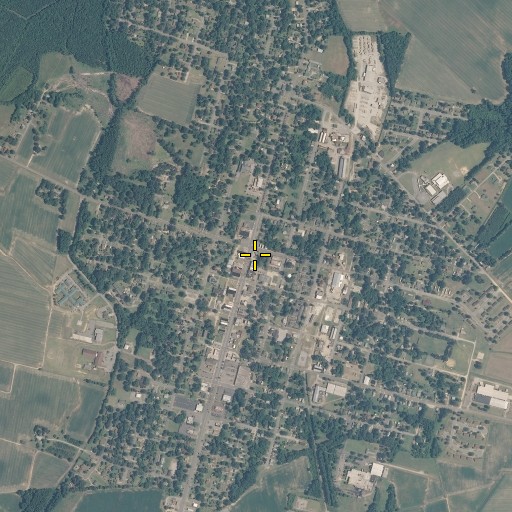 Aerial/Satellite Image of Town of Scotland Neck, NC