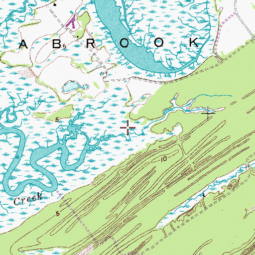 Topographic Map of Town of Seabrook Island, SC