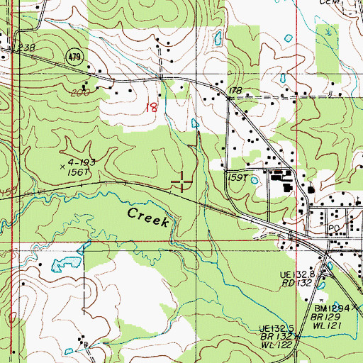 Topographic Map of Village of Goldonna, LA