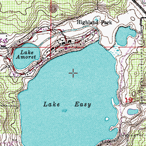 Topographic Map of Village of Highland Park, FL