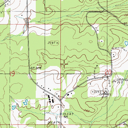 Topographic Map of Village of Martin, LA