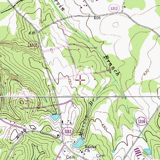 Topographic Map of Village of Marvin, NC