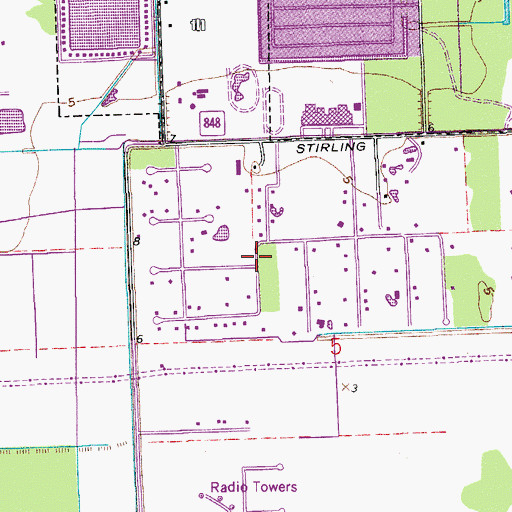 Topographic Map of Royal Palm Ranches, FL