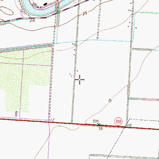 Topographic Map of Chula Vista-Orason Census Designated Place (historical), TX