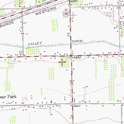 Topographic Map of Clifton Census Designated Place, CO