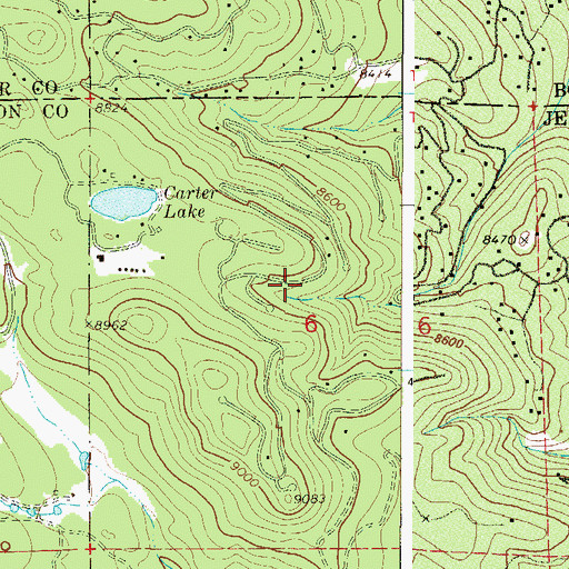 Topographic Map of Coal Creek Census Designated Place, CO
