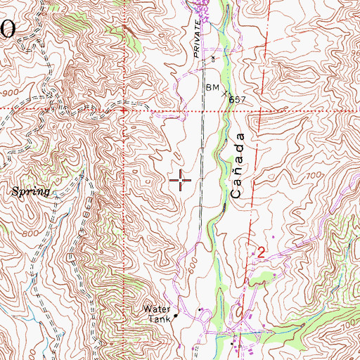 Topographic Map of Coto de Caza Census Designated Place, CA