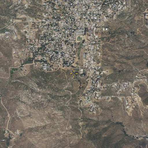 Aerial/Satellite Image of Crest Census Designated Place, CA