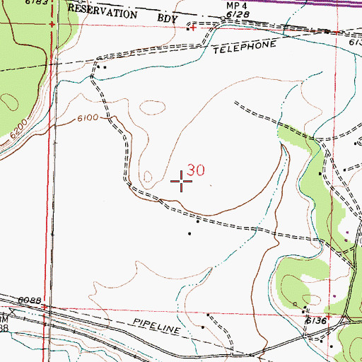 Topographic Map of Acomita Lake Census Designated Place, NM