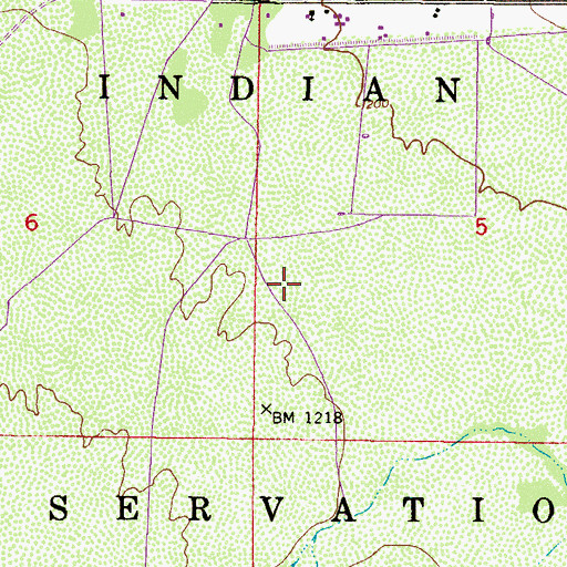 Topographic Map of Ak-Chin Village Census Designated Place, AZ