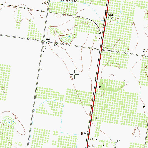 Topographic Map of Alton North Census Designated Place (historical), TX