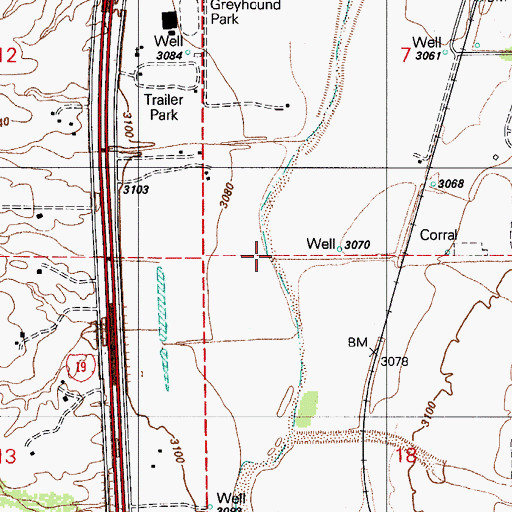 Topographic Map of Amado Census Designated Place, AZ