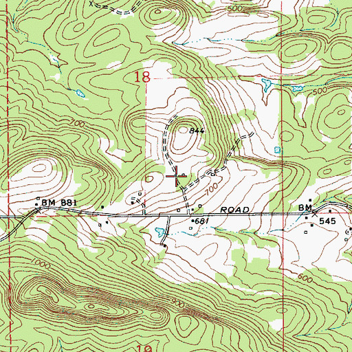 Topographic Map of Amboy Census Designated Place, WA