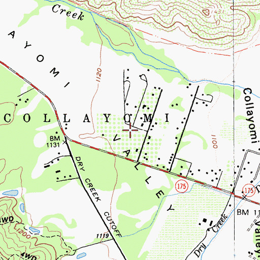 Topographic Map of Collayomi Valley, CA