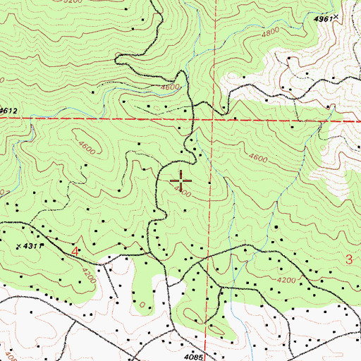 Topographic Map of Bear Valley Springs Census Designated Place, CA