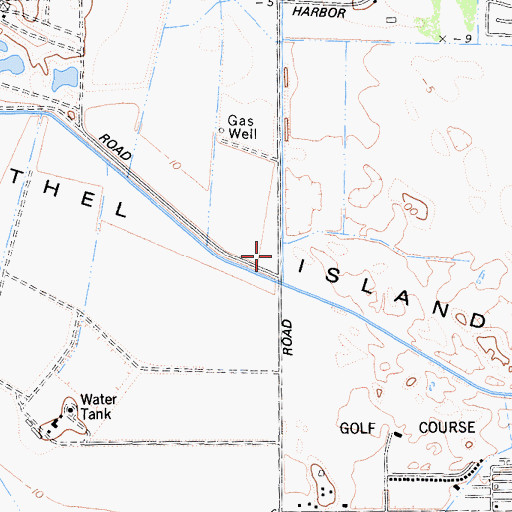 Topographic Map of Bethel Island Census Designated Place, CA