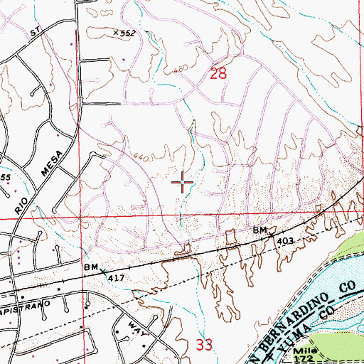 Topographic Map of Big River Census Designated Place, CA