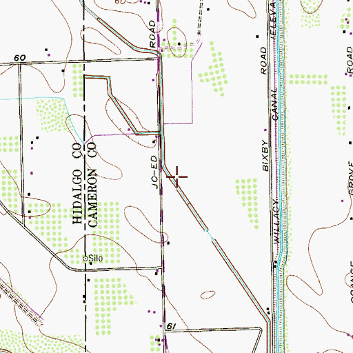 Topographic Map of Bixby Census Designated Place, TX