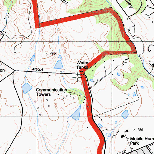 Topographic Map of Bolinas Census Designated Place, CA