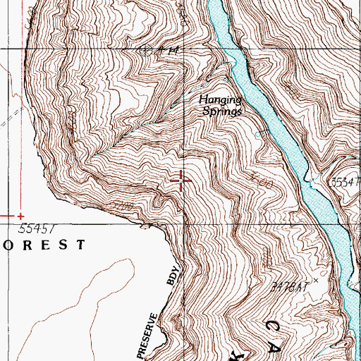 Topographic Map of Nautiloid Creek, AZ
