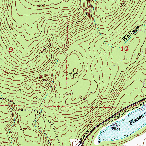 Topographic Map of Brinnon Census Designated Place, WA
