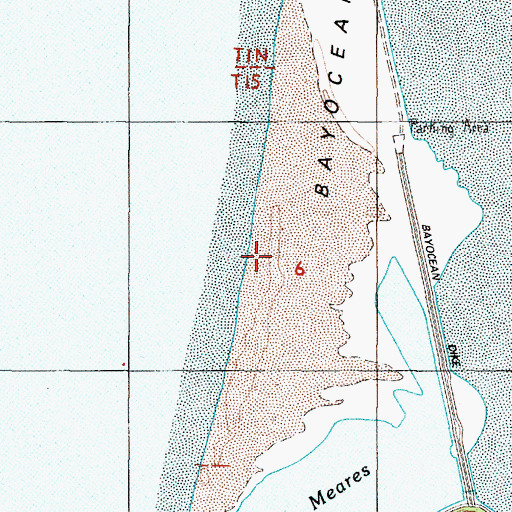 Topographic Map of Cape Meares Census Designated Place, OR