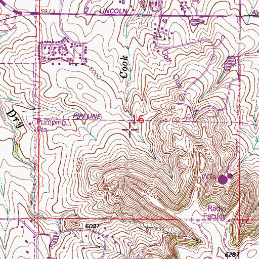 Topographic Map of Carriage Club Census Designated Place (historical), CO