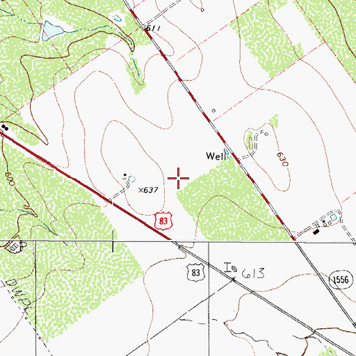 Topographic Map of Carrizo Hill Census Designated Place, TX