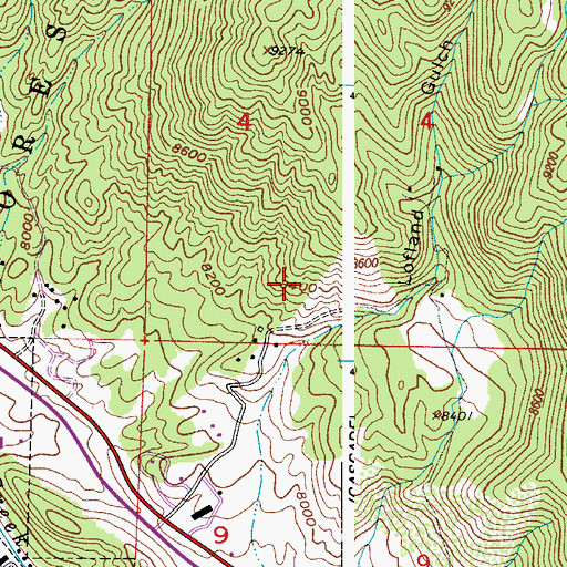 Topographic Map of Cascade-Chipita Park Census Designated Place, CO