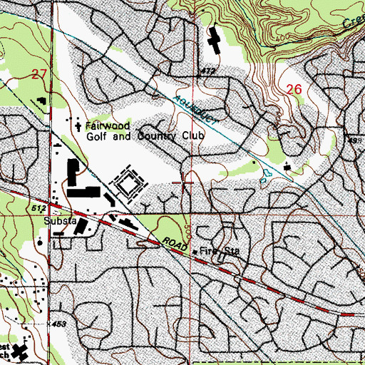 Topographic Map of Fairwood Census Designated Place, WA