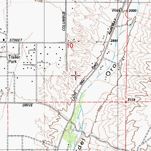 Topographic Map of Catalina Census Designated Place, AZ