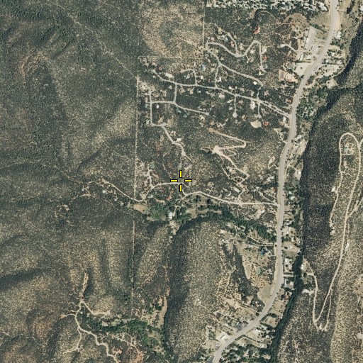 Aerial/Satellite Image of Cedar Crest Census Designated Place, NM