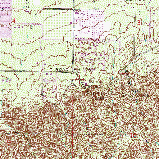 Topographic Map of Camp Sombrero, AZ