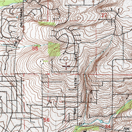 Topographic Map of Cedar Mill Census Designated Place, OR