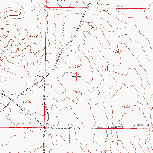 Topographic Map of Chaparral Census Designated Place, NM