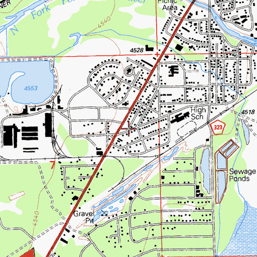 Topographic Map of Chester Census Designated Place, CA