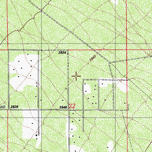 Topographic Map of East Sahuarita Census Designated Place (historical), AZ