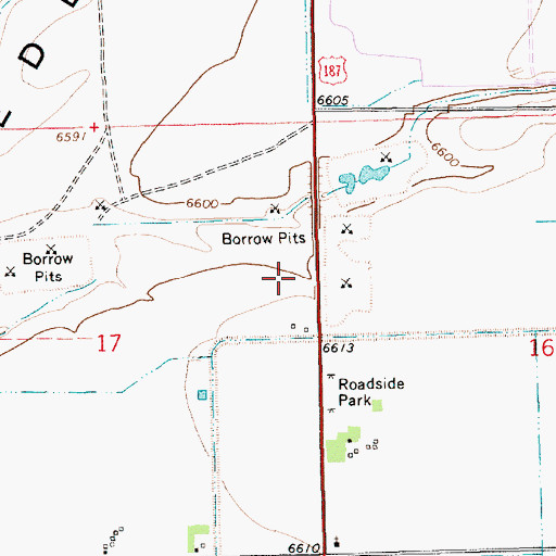 Topographic Map of Eden Census Designated Place, WY