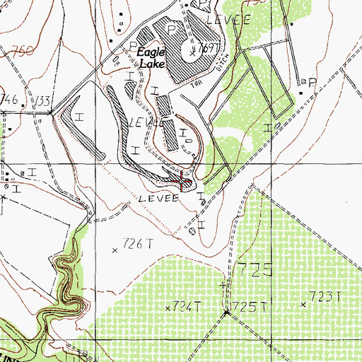 Topographic Map of Eidson Road Census Designated Place, TX