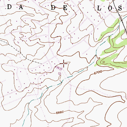 Topographic Map of Eldorado at Santa Fe Census Designated Place, NM