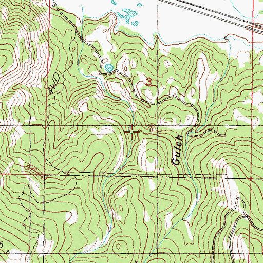 Topographic Map of Elliston Census Designated Place, MT