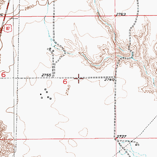 Topographic Map of Loma Census Designated Place, MT