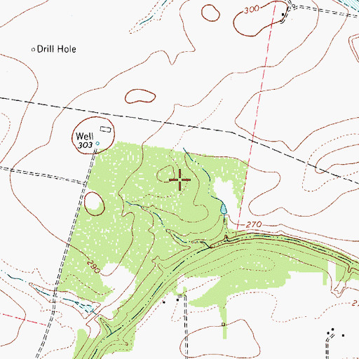 Topographic Map of Loma Linda East Census Designated Place, TX