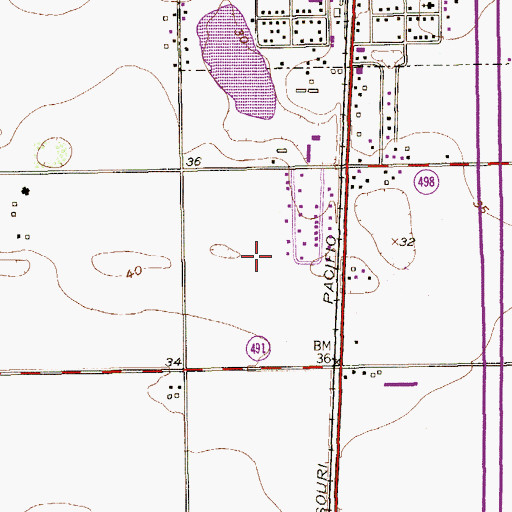 Topographic Map of Lyford South Census Designated Place (historical), TX