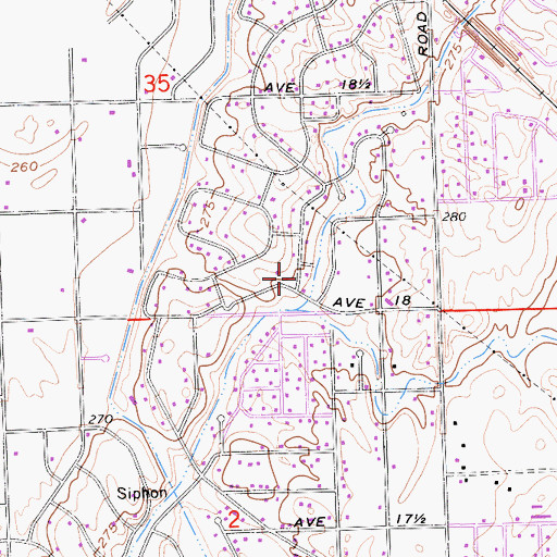 Topographic Map of Madera Acres Census Designated Place, CA