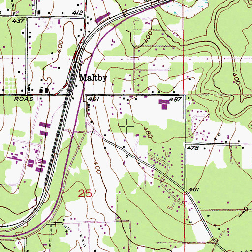 Topographic Map of Maltby Census Designated Place, WA
