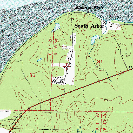 Topographic Map of Markham Census Designated Place, WA