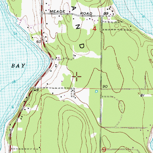 Topographic Map of Marrowstone Census Designated Place, WA
